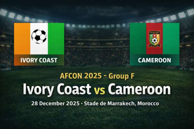 Ivory Coast vs Cameroon AFCON 2025: How to Watch the Match Live and Full-Time Result Ivory Coast vs Cameroon AFCON 2025: How to Watch the Match Live and Full-Time Result