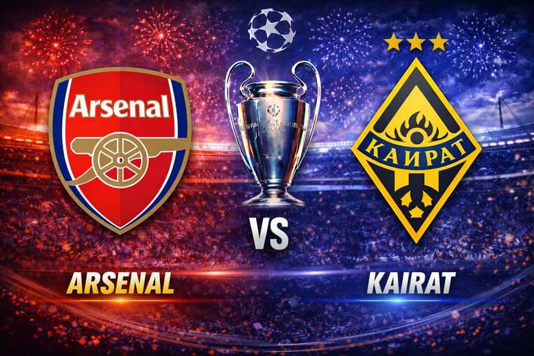 Arsenal vs Kairat Almaty: Perfect Gunners Host Kazakhstan’s Unbeaten Challenge at Emirates Stadium