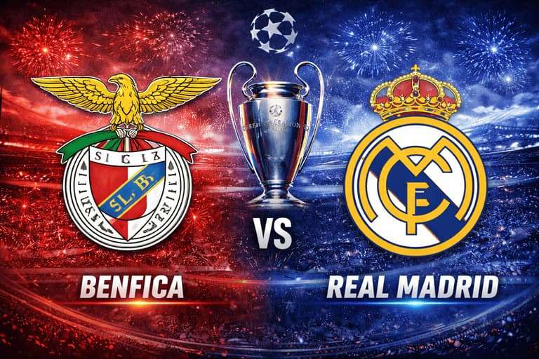 Benfica vs Real Madrid: Portuguese Hosts Face Mbappé-Led European Powerhouse at Estádio da Luz
